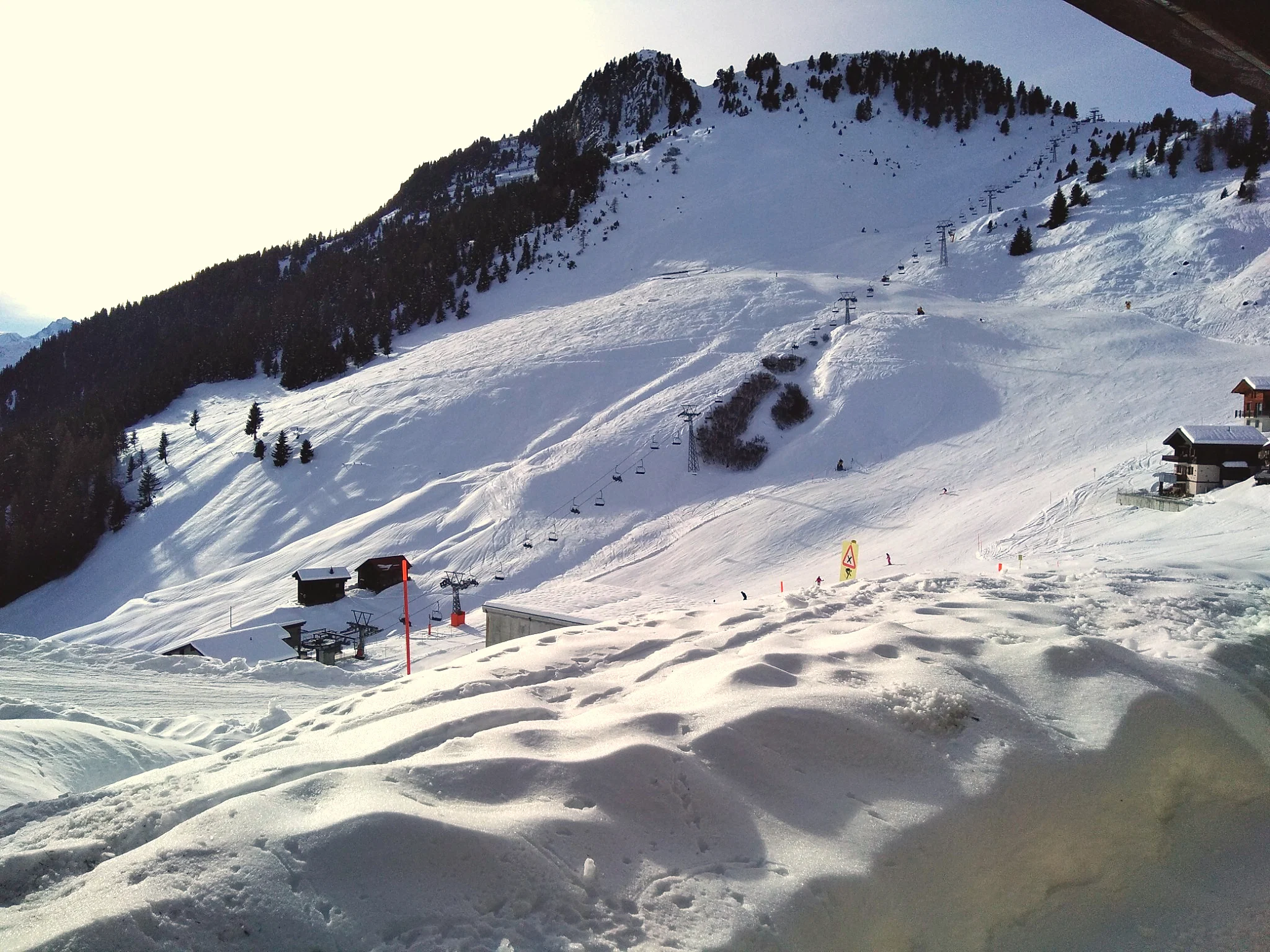 Freizeit und Landschaft auf der Riederalp im Winter