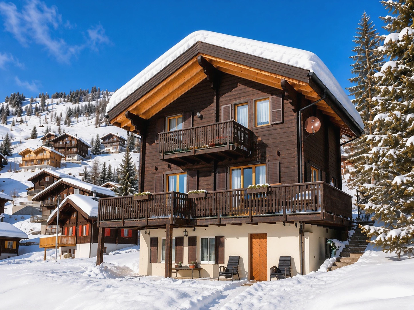 Casa Codasi und die Riederalp im Winter
